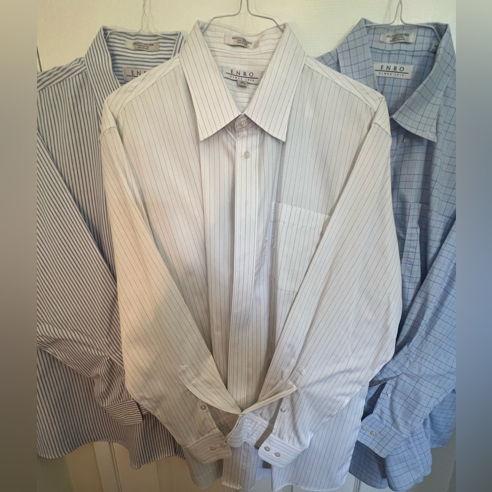 Enro pattern dress shirt; 18 34/35 good used condition